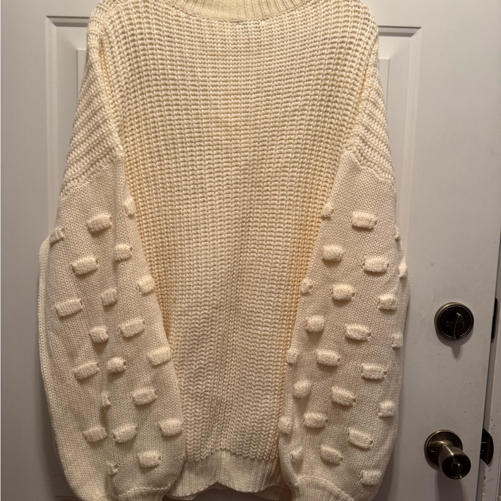 Cozy Cream Knit Sweater
